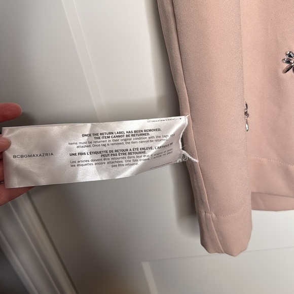 NEW BCBGMaxazria Lynzie Dress in Bare Pink - XXS‎ - Picture 9 of 14